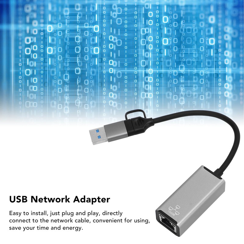 Gigabit Ethernet Adapter Professional Stable USB Network Internet Adapter for