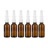 6Pcs 10ml/0.34oz Glass Nasal Spray Bottles - Portable Empty Refillable