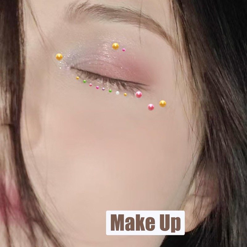 YUYUDEHM 1792PCS Self Adhesive Pearl Stickers, Pearl Decorative Sticker for