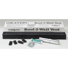Cor-A-Vent Roof-2-Wall Vent: Aluminum Roof-Wall Ventilation Kit