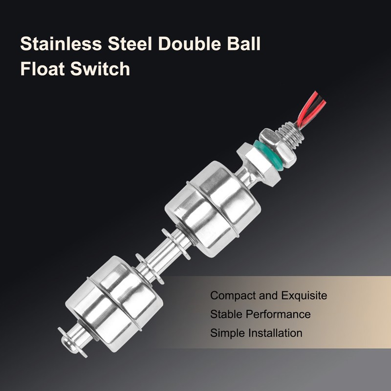 100mm Dual Ball Float Switch with Wire Liquid Water Level