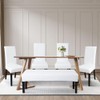 FORCHEER Dining Chair Covers and Bench Covers Set Waterproof White