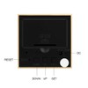 Onerbuy Wooden Digital Cube Alarm Clock Touch Sound Activated Desk