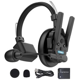 SYNCO XPRO X1 1-Person Wireless Intercom Headset System with Microphone Built-in Battery 500m/1640ft Operating Range Real-time Monitoring for Movie Shoot Live Show Stage Performance