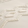 KAKIJUMN White Tufted Comforter Set Full Size 7 Piece Bed