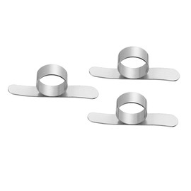 Mikinona 5pcs Stainless Steel Ring Shaped Orange Peeler Easy Citrus Opener Slicer for Lemon Orange Ergonomic Design for Home Kitchen Use Efficient Fruit Skin Remover