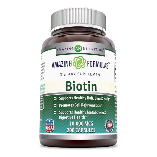 Biotina Premium Cabello Uñas 10,000 Mcg 200 Caps Eg Bb8