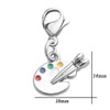 CHOORO Artist Palette Clip-on Charm Paint Palette Zipper Pull Gift