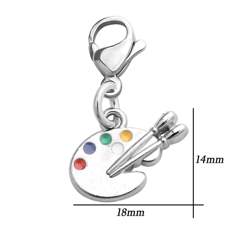 CHOORO Artist Palette Clip-on Charm Paint Palette Zipper Pull Gift