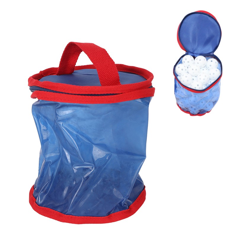 Golf Ball Storage Bag Large Capacity Foldable Portable Ball Storage