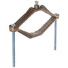 Morris Products 91666 Ground Pipe Clamp, With Adaptor Serrations, 2-10 Wire Range, 4-1/2" - 6" Water Pipe Range