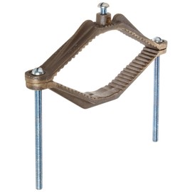 Morris Products 91666 Ground Pipe Clamp, With Adaptor Serrations, 2-10 Wire Range, 4-1/2" - 6" Water Pipe Range