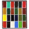 Nihonga Sumi-e Watercolor Paint Pan Set, 24 colors