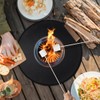 Fire Bowl Mat, Fireproof Mat, Black, 50 cm, Reusable, Fireproof,