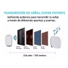 Monbelle Timbre Inalámbrico Impermeable Con Luz Led 1 Transmiso 1