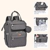 BabbleRoo Diaper Bag Backpack, Multifunction Large Bags with Changing Pad