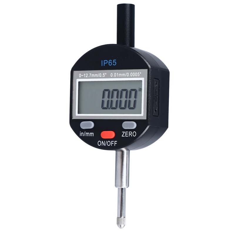 Digital Dial Indicator 0‑12.7mm Range 0.01mm Resolution IP65 Waterproof Digital
