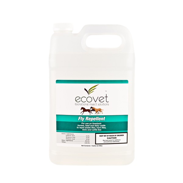 Ecovet Horse Fly Spray Repellent/Insecticide (Made with Food Grade Fatty
