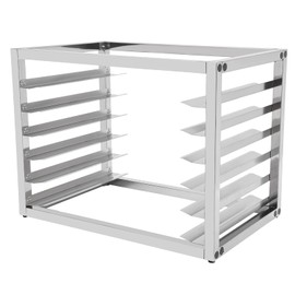 DYNAMI 6-Tier Stainless Steel Baking Tray Rack,Commercial Bun Pan Sheet Rack Pan Organizer,for Kitchen, Restaurant,Cafeteria, Dessert Shop (6-Tier 28" W x 18" D x 21" H),Trays Not Included