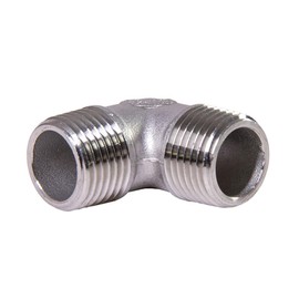 LOZOME 90 Degree 1/2" Male to Male Thread Elbow NPT Stainless Steel 304 Threaded Cast Pipe Fitting