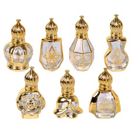 Elegauit Essential Oil Roller Bottles, 7 Pack Mini Glass Bottles Refillable Roll on Bottle with Roller Ball for Essential Oil, Perfume Sample Travel Containers