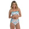 La Blanca Top de Bikini Bandeau estándar para Mujer, Multi/Terra
