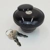 Billet Proof Designs Locking Gas Cap LH Thread Black for