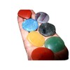 Jet International Women's Fantastic Chakra Gemstone Palm Stone Set Worry