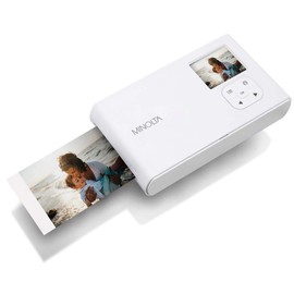 Minolta Instapix 2 in 1 Instant Print Digital Camera & Bluetooth Printer, Gray