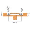 Aerzetix: Rastex C41555 Double Panel Furniture 18 mm 86 mm