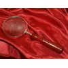 magnifying glass with dark hardwood handle (23574)