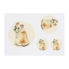 4 x 'Shy Bulldog Sitting' Temporary Tattoos - Water Resistant,