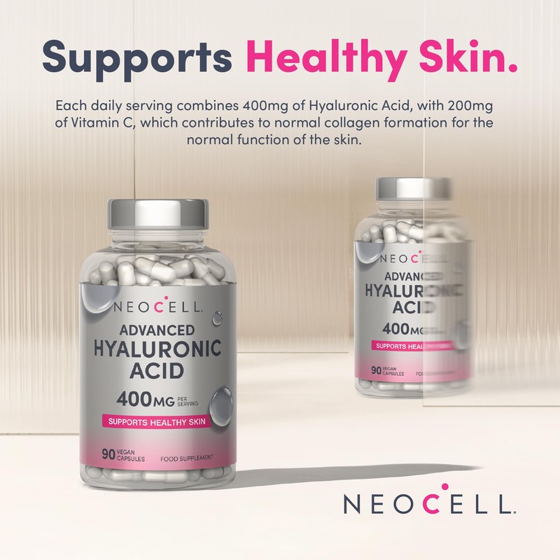 Hyaluronic Acid Supplement 400mg (500-700 KDA) | High Strength Vegan