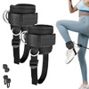 JnTech Ankle Straps for Cable Machines Ankle Bands Adjustable Ankle
