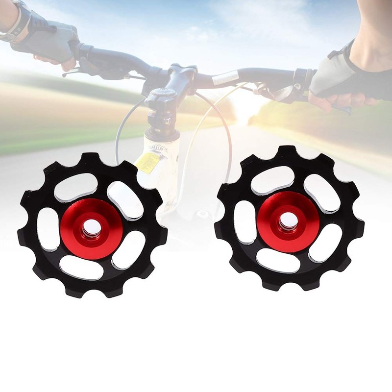 1 Pair Front Derailleur Pulley, Aluminium Alloy 11T CNC Wheel