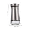 Alipis 2Pcs Portable Spice Dispenser with Transparent Base for Kitchen