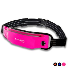 Lava Activ Lightweight Running Belt with Gel Loops | Running Phone Holder for Keys & Personal Items | Running Waist Belt with Sweat Resistant Pouch | Adjustable & Anti-Slip for Running & Sports