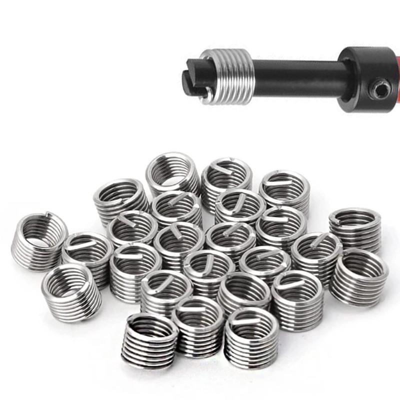 WANGCL 30PCS Thread Repair Kits M6 Helicoil Kit Thread Inserts