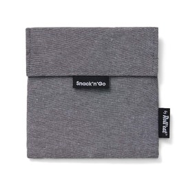 Roll’eat® | Wiederverwendbarer Sandwich-Halter, BPA-freier ökologischer Beutel, schwarzer Snack-Halter – Snack'n'Go Nature