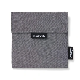 Roll’eat® | Wiederverwendbarer Sandwich-Halter, BPA-freier ökologischer Beutel, schwarzer Snack-Halter – Snack'n'Go Nature