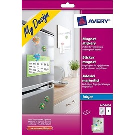 Avery Zweckform Magnetic Sticker 210 x 297 mm Round 4 cm White