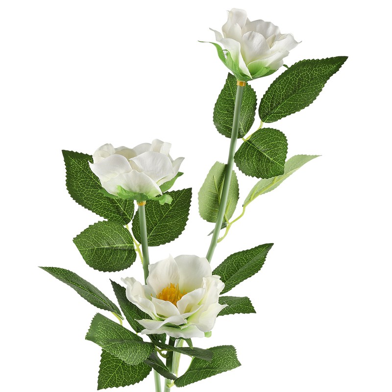Solar Power LED Camellia Flower Light for Outdoor Yard Garden