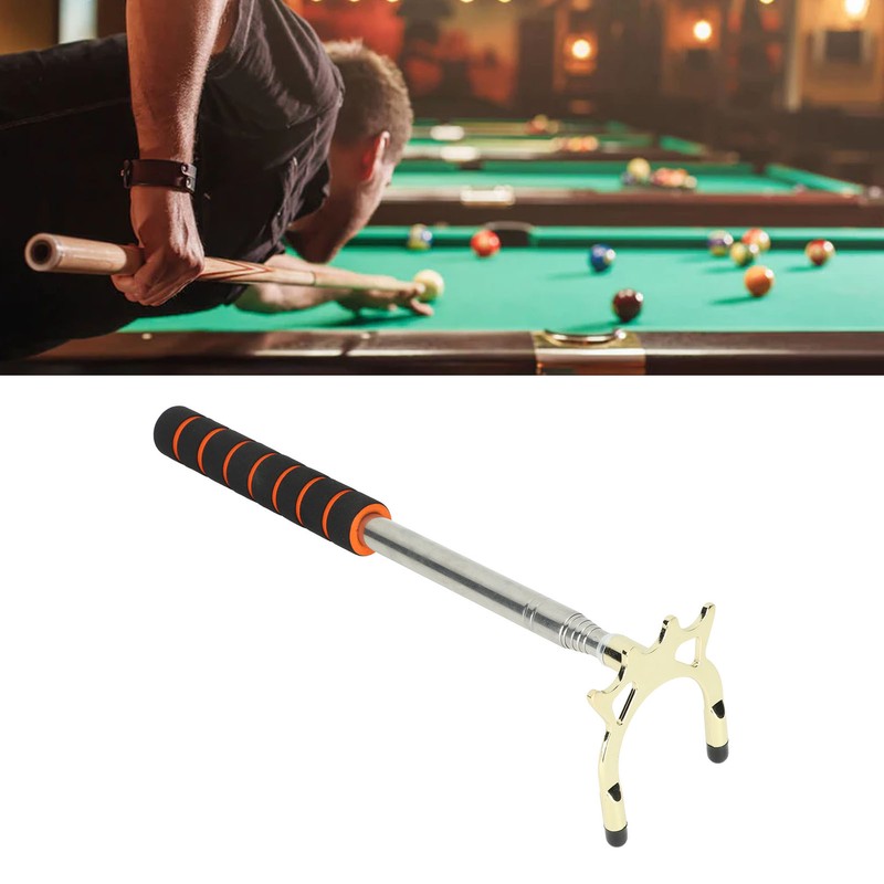 Billiard Cue and Bridge Set Stainless Steel Anti Slip Sponge