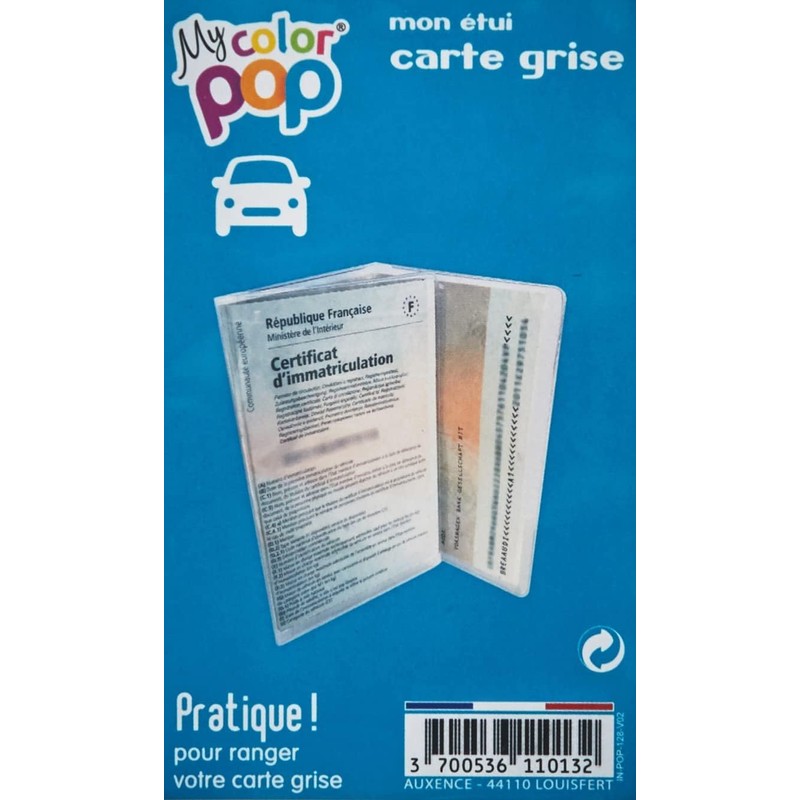 Colorpop Grey Card, Transparent Protective Case