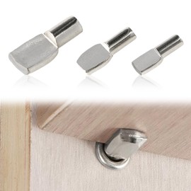Framad 100 Pcs 7mm and 5mm Shelf Support Pegs, Metal Cabinet Pins for Adjustable Shelving Hardware