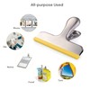 HOUSE AGAIN 12 Pack Stainless Steel Chip Bag Clips Covered