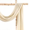 Wedding Arch Draping Fabric 1 Panel 18Ft Nude Chiffon Fabric