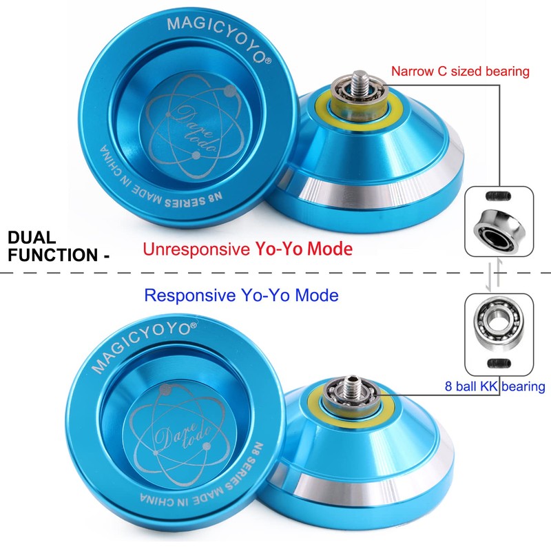 MAGICYOYO N8 Yoyo Professional Responsive & Unresponsive Yo-yo for Kids