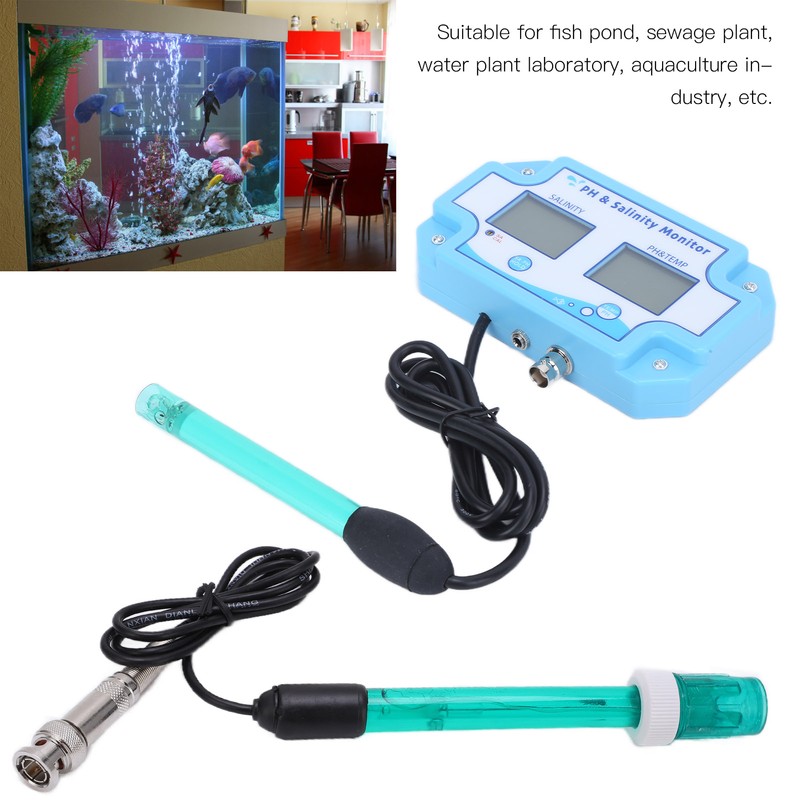 PH‑2987 3 in 1 Online PH Salinity TEMP Meter Water