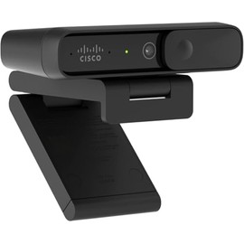 CISCO DESIGNED Cisco Desk Camera 1080p in Carbon Black with up to 1080p Full HD Video, Dual Microphones, Low-Light Performance, 1-Year Limited Hardware Warranty (CD-DSKCAMD-C-US)